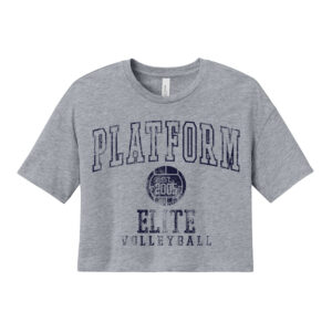 Platform Elite VB BELLA and CANVAS Women’s Jersey Crop Tee-Athletic heather