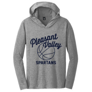 PV Girls BKB Men Perfect Triblend Long Sleeve Hoodie Tee-Grey Frost