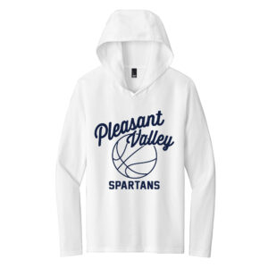PV Girls BKB Men Perfect Triblend Long Sleeve Hoodie Tee-White