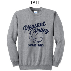 PV Girls BKB Tall Fleece Crewneck Sweatshirt-Athletic Heather