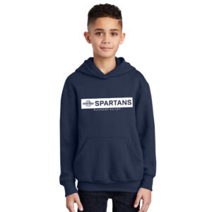 PV Girls BKB Youth Fleece Hooded Sweatshirt-Navy