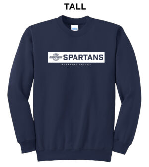 PV Girls BKB Tall Fleece Crewneck Sweatshirt-Navy