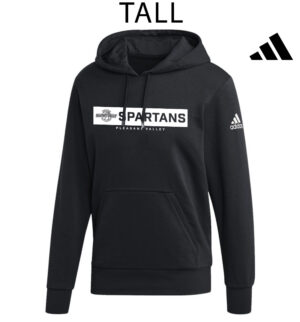 PV Girls BKB TALL Adidas Fleece Hooded Sweatshirt- Black