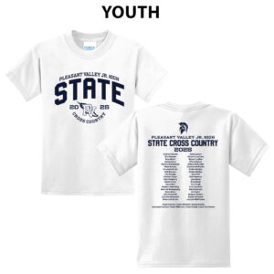 PV JR State CC Youth Short Sleeve Tee-White