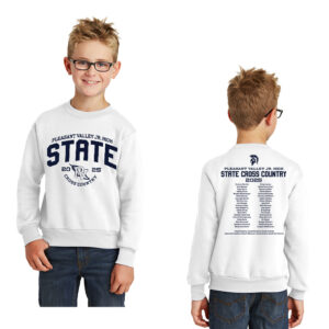 PV JR State CC Youth Crewneck Sweatshirt-White