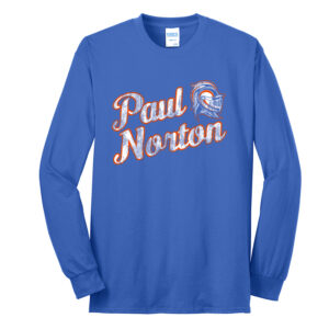 Paul Norton Elementary Unisex Cotton Long Sleeve Tee-Royal