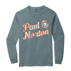 Paul Norton Elementary Comfort Colors Heavyweight Ring Spun Long Sleeve Tee Unisex-Ice Blue
