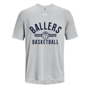 PV Ballers BB Under Armour short sleeve Men’s Team Tech Tee-Mod Grey