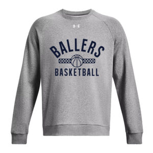 PV Ballers BB Under Armour UA Rival Fleece Crewneck Sweatshirt-Castle Rock Heather