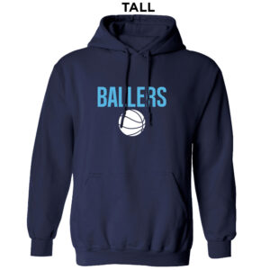 PV Ballers BB Tall Fleece Hooded Sweatshirt-Navy