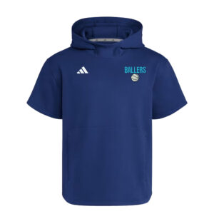 PV Ballers BB Adidas  Adult Short Sleeve Hoodie- NAVY