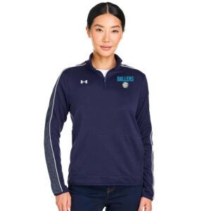 PV Ballers BB Under Armour Women’s UA Command Warm Up 1/4 Zip-Midnight Navy