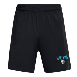 PV Ballers BB Under Armour Men’s UA Tech Vent 7″ pocketed  Shorts-Black