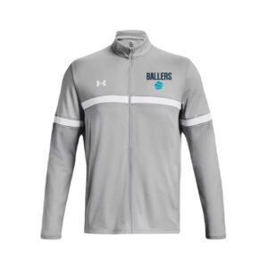 PV Ballers BB Under Armour Men’s Team Knit Warm Up Full Zip-Mod Grey