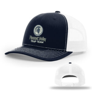 PV Trap Team Richardson Pro Mesh Adjustable Trucker Split Cap-Navy/White