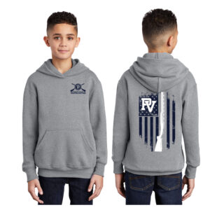 PV Trap Team Youth Fleece Hooded Sweatshirt-Athletic Heather