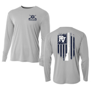 PV Trap Team Adult Cooling Performance long sleeve Crew Tee-Silver