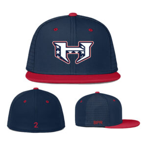 03. QC Hitmen The Game Perforated Gamechanger Cap-Navy-Red
