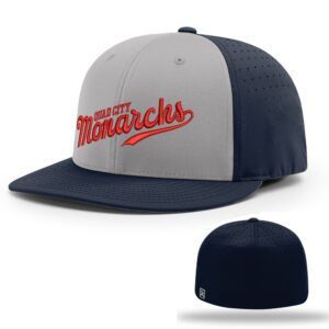 QC Monarchs BB Richardson Pro Lite FlexFit Cap Alternate-Grey/Navy