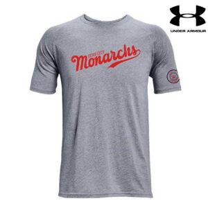QC Monarchs BB Under Armour Cotton Blend Tee Men-Steel Grey