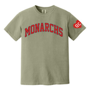 QC Monarchs BB Unisex Comfort Colors Heavyweight Ring Spun Tee-sandstone