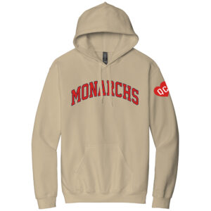 QC Monarchs BB Unisex Softstyle Midweight Pullover Hooded Sweatshirt-Sand