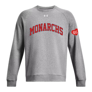 QC Monarchs BB Under Armour UA Rival Fleece Crewneck Sweatshirt-Castlerock