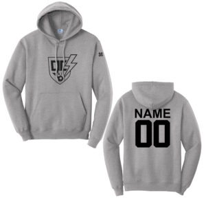 QC Strikers Unisex Basic Hooded Sweatshirt-Athletic heather