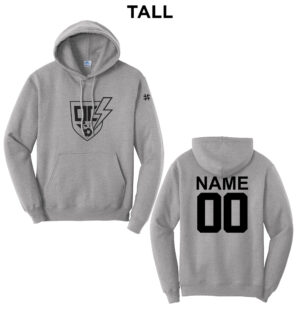QC Strikers Tall Hooded Sweatshirt-Athletic Heather