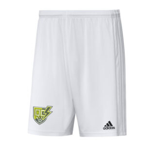 QC Strikers Adidas SQUADRA 21 3-stripe soccer shorts – WHITE/white