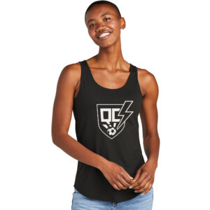 QC Strikers District Women’s Perfect Tri Relaxed Tank-Black