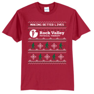 Rock Valley Unisex Short Sleeve Tee-Red