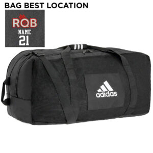 River Queen BB Adidas Team Carry XL Duffle 35″ L X 19″ W X 17″ H- BLACK