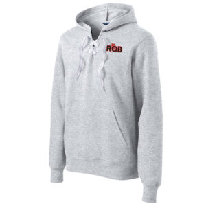 River Queen BB Sport Tek Lace up pullover hooded sweatshirt Unisex-Athletic Heather