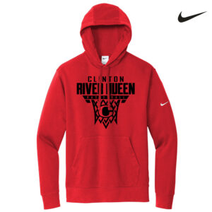 River Queen BB Nike Club Fleece Sleeve Swoosh Pullover Hoodie Men-University Red
