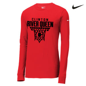 River Queen BB Nike Dri-FIT Cotton/Poly Long Sleeve Tee Men-University Red