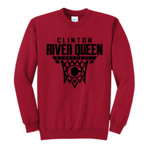 River Queen BB Unisex Fleece Crewneck Sweatshirt-Red