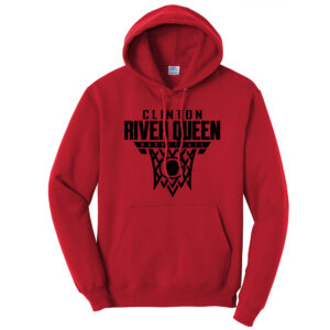 River Queen BB Unisex Fleece Hooded Sweatshirt-Red