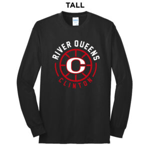 River Queen BB Tall Cotton Long Sleeve Tee-black
