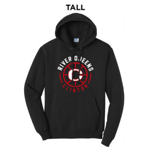 River Queen BB TALL Classic Pullover Hooded Sweatshirt-Black