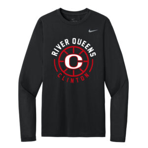 River Queen BB Nike Team rLegend Long Sleeve Tee Adult-Black