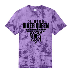 River Queen BB Unisex Crystal Tie-Dye Tee-Purple