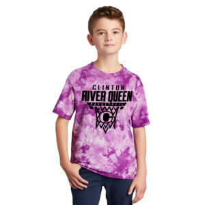 River Queen BB YOUTH Crystal Tie-Dye Tee-Purple