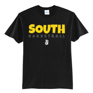 South Basketball Unisex Short Sleeve Tee-Black