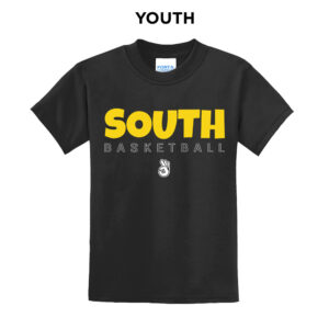 South Basketball Youth Short Sleeve Tee-Black