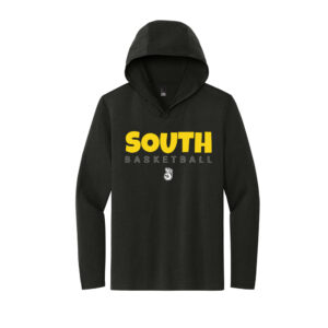 South Basketball District Made Mens Perfect Tri Long Sleeve Hoodie Tee-Black