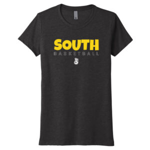 South Basketball Next Level Women’s Tri-Blend Crew-Vintage Black