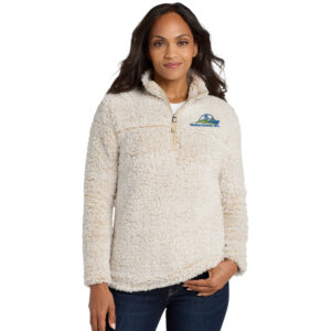 Skyline Port Authority Ladies Cozy 1/4 Zip Fleece-Oatmeal Heather