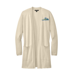 Skyline Mercer and Mettle Women’s Open Front Cardigan Sweater-Birch