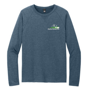 Skyline District Adult Featherweight French Terry Long Sleeve Crewneck-Washed Indigo